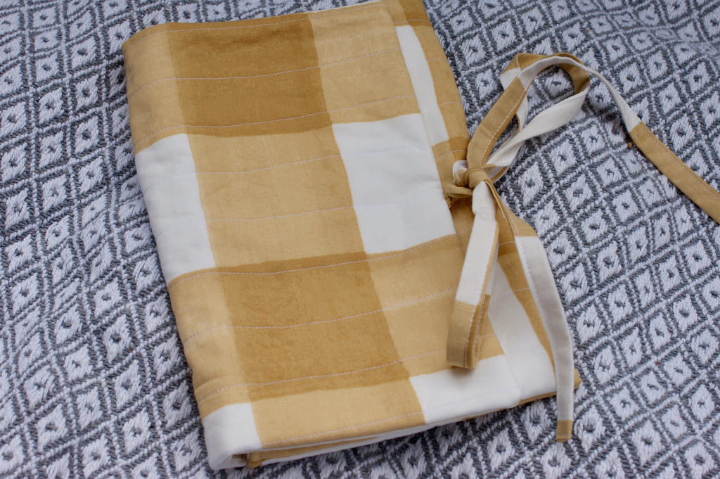 Buttercup Gingham Book Sleeve