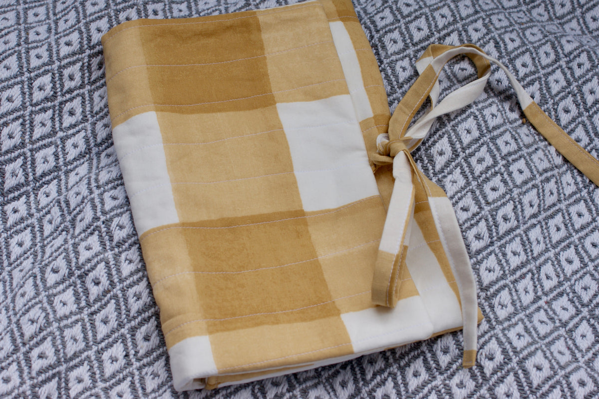 Buttercup Gingham Book Sleeve