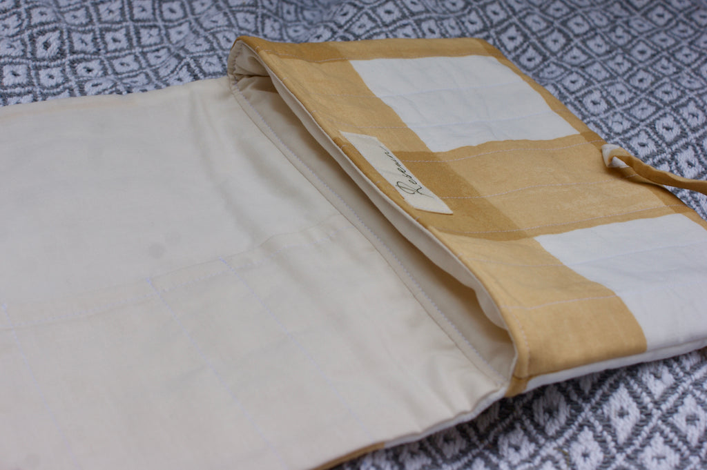 Buttercup Gingham Book Sleeve