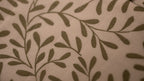 Close-up of a leaf pattern on fabric