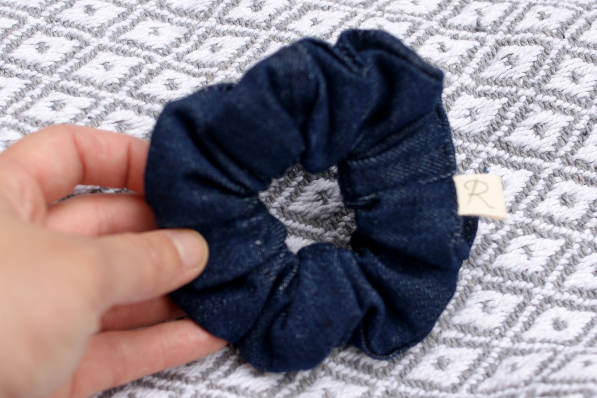 Midnight Denim Scrunchie