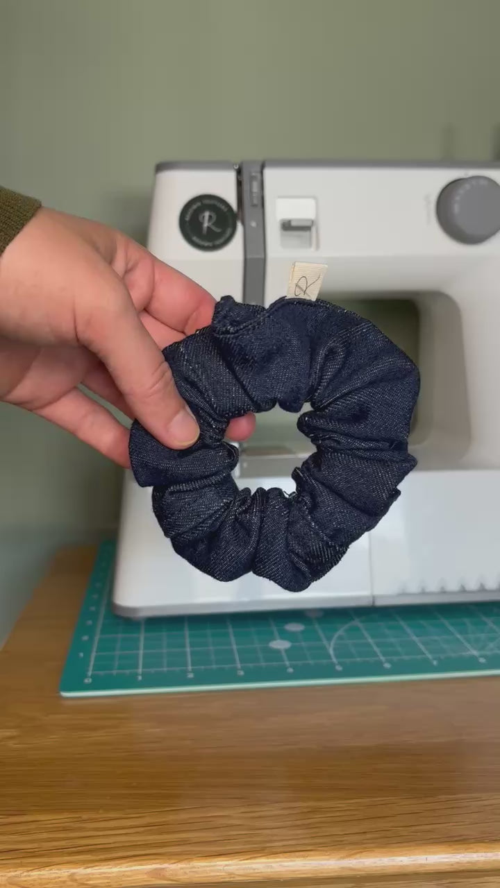 Midnight Denim Scrunchie