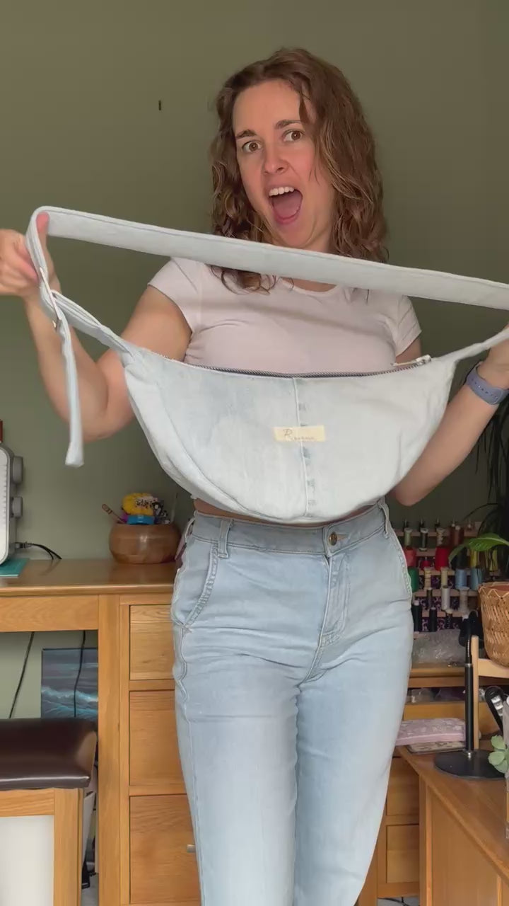 Sunflower Sky Denim Bag