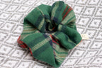 Evergreen Tartan Scrunchie